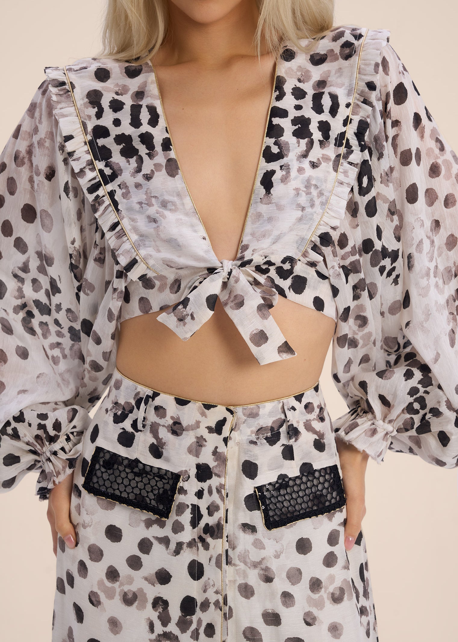 Woman PEONEY LINSILK TOP Multi color 2002904 | Sana Osmani