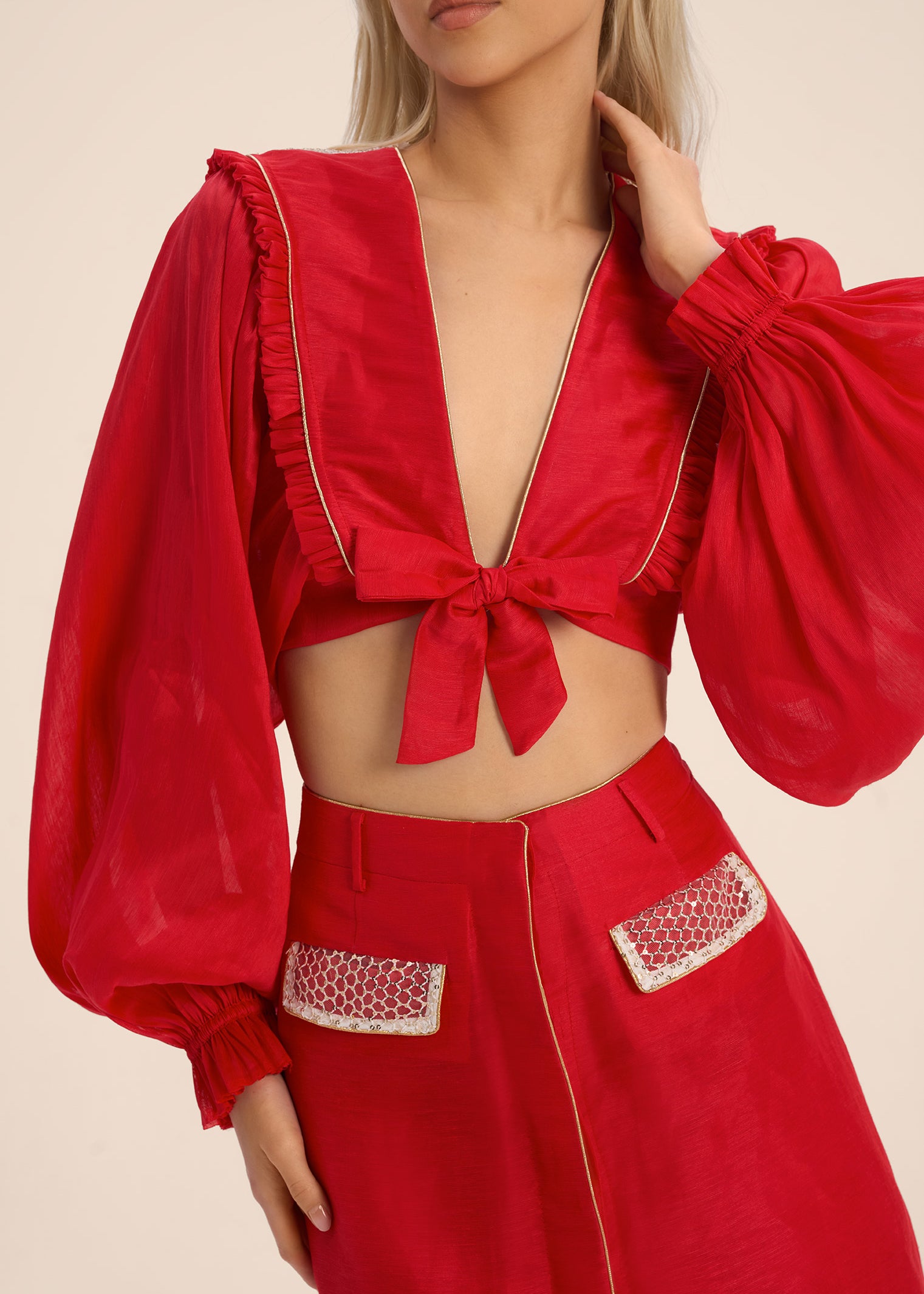 Woman PEONEY LINSILK TOP Multi color 2002904 | Sana Osmani