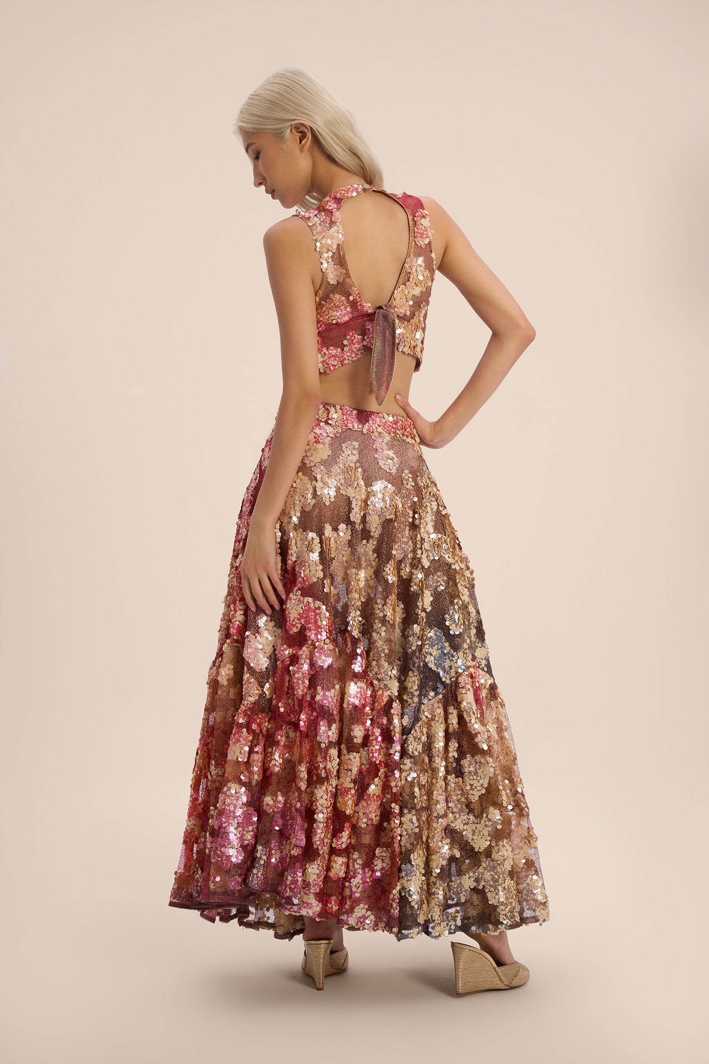 Woman ROSELLE SLEEVELESS SEQUIN TOP Multiprint 2002751 | Sana Osmani