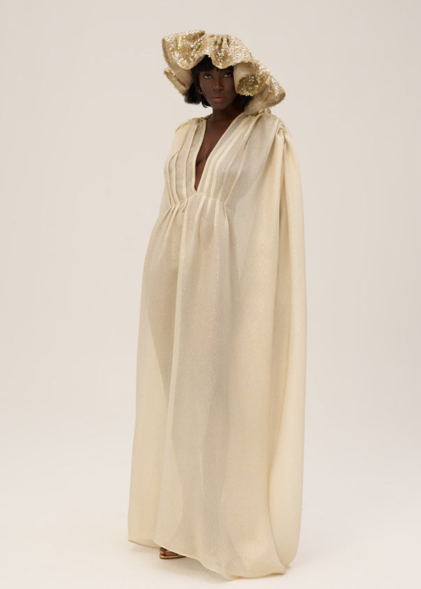 Woman RHODESSA KAFTAN DRESS Off White 2002143 | Sana Osmani