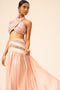 ROSALINE CROP TOP AND LONG SKIRT LINSILK SET