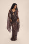 SAVANNA SEQUIN MAXI SLEEVES DRESS