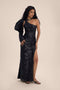 SOLIA LONG LENGTH SEQUIN DRESS
