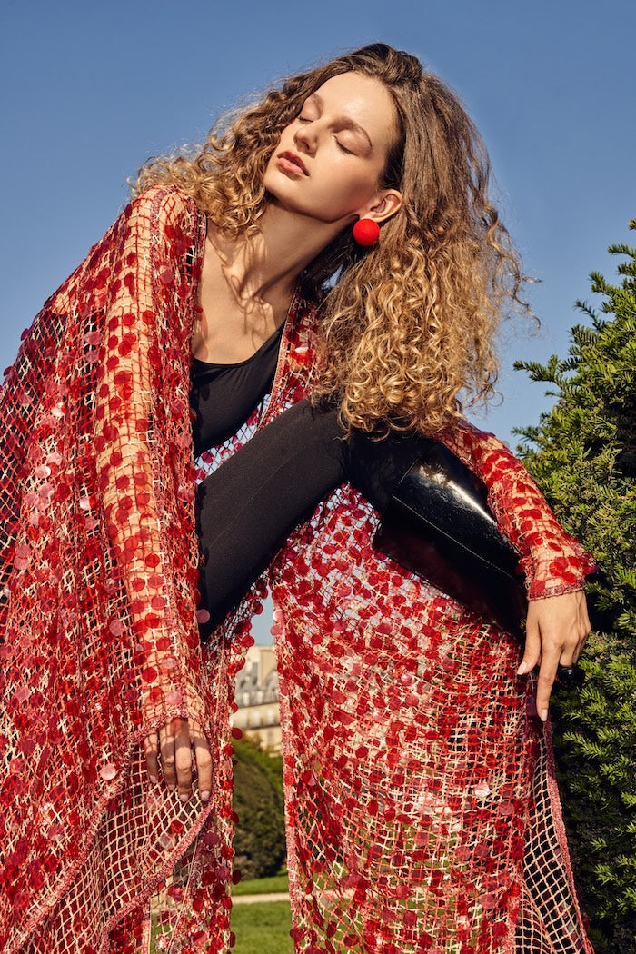 Woman VELVETINE KIMONO Multiprint 2002489 | Sana Osmani