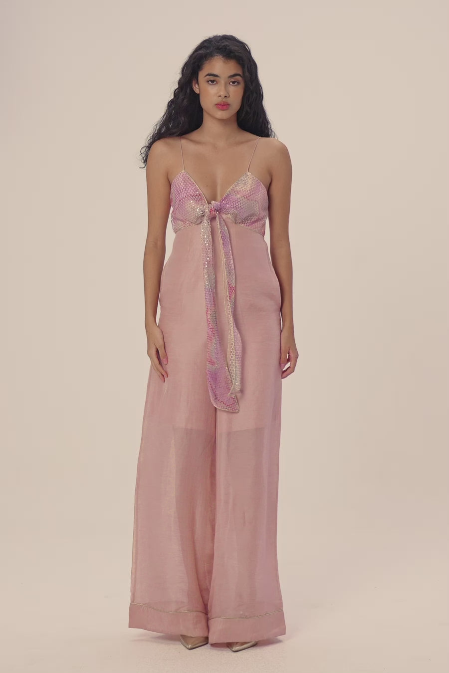 Woman PAPAVERO LINKSILK JUMPSUIT Blush 2002973 | Sana Osmani