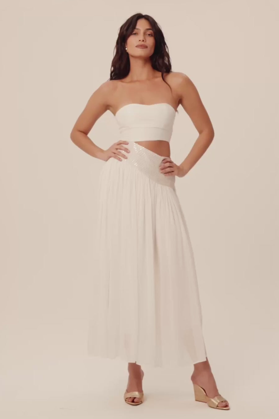 Woman LENORA LONG LENGTH LINSILK DRESS Blush 2003157 | Sana Osmani